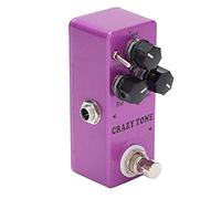 Crazy Tone Distortion Guitar Effect Pedal, Fully Analog Circuit Pedal, Purple Metal Shell with 3 Knobs for Electric Guitar, Wide Adjustment Range for Chorus and Distortion Effects
