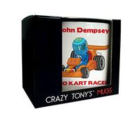 CRAZY TONY'S Boys Girls Go-Kart Personalised Mug Son Daughter Niece Nephew Kart Racing Gift