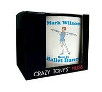 CRAZY TONY'S Boys Personalised Born to Dance Mug Good Luck Son Nephew Male Ballet Dancer Gift