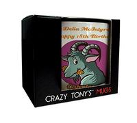 CRAZY TONY'S Girls 18th Birthday Personalised Capricorn Mug Daughter Astrology Star Sign Gift
