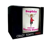 CRAZY TONY'S Girls Personalised Dancing Mug Any Occasion Daughter Niece Mum Morris Dance Gift