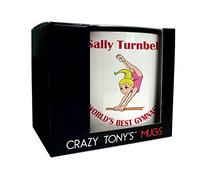 CRAZY TONY'S Ladys Worlds Best Gymnast Personalised Mug Girls Aunt Mum Wife Gymnastic Gift