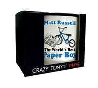 CRAZY TONY'S Paper Boys Personalised Mug Good Luck Son Nephew Thank You Childs Paperboy Gift