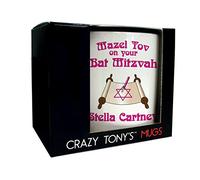 CRAZY TONY'S Personalised Girls Congratulations Mug Daughter Niece Jewish Bat Mitzvah Gift