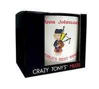 CRAZY TONY'S Personalised Ladies Girls Female Bagpiper Mug Gift Daughters Piper Present Idea