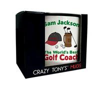 CRAZY TONY'S Personalised Sports Coach Mug Any Occasion Thank You Golf Coach Gift