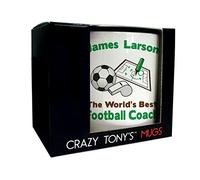 CRAZY TONY'S Personalised Sports Coach Mug Dad Manager Thank You Soccer Football Coach Gift