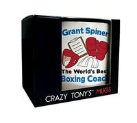 CRAZY TONY'S Personalised Sports Coach Mug Good Luck Husband Dad Thank You Boxing Coach Gift