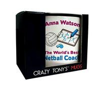 CRAZY TONY'S Personalised Sports Coach Mug Wife Girlfriend Thank You Netball Coach Gift