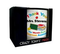 CRAZY TONY'S Personalised Teaching Mug Good Luck Wife Mum Thank You Classroom Assistant Gift