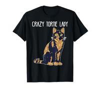 Crazy Tortie Lady Tortoise Shell Cat Owner T-Shirt