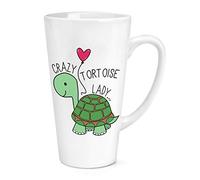Crazy Tortoise Lady 17oz Large Latte Mug Cup