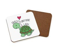 Crazy Tortoise Lady Coaster Drinks Mat