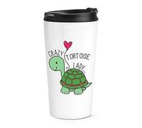 Crazy Tortoise Lady Travel Mug Cup