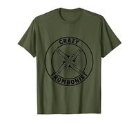 Crazy Trombonist Trombone Player Trombone Musician Trombones T-Shirt, Men, Olive Green, X-Large
