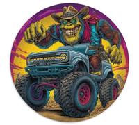 Crazy Truck Jigsaw Puzzles for Adults Gifts 1000 Piece Challenging Games Home Decors Brainteasing Monster Gorilla Jigsaw Puzzle for Women Men Adult 1000pcs (67.5x67.5cm)