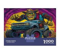 Crazy Truck Jigsaw Puzzles for Adults Gifts 1000 Pieces Fun Challenging Home Decors Brainteasing Monster Gorilla Jigsaw Puzzle for Women Men Adult 52x38cm/1000pcs