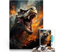 Crazy Tyrannosaurus Rex 1000 Piece Jigsaws for teenagers Puzzle educational challenge is ideal as a gift for the whole family 38x26cm