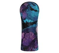 Crazy Undermarine Bat Golf Head Cover Premium Leather Waterproof Headcover with Interchangeable No. Tags for Driver/Fairway Wood/Hybrid