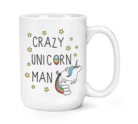 Crazy Unicorn Man 15oz Large Mug Cup