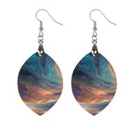 Crazy Universe Cute Wooden Earrings for Women Dangling