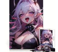 Crazy Vampiress Ophelia for Adults 1000 Piece Jigsaw Puzzle Indoor Fun Smooth Thick Family Activity Birthday Art Gift (38x26cm)