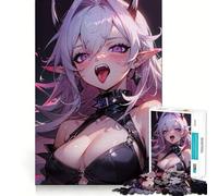 Crazy Vampiress Ophelia for Adults 1000 Piece Jigsaw Puzzle Indoor Fun Smooth Thick Family Activity Birthday Art Gift (38x26cm)