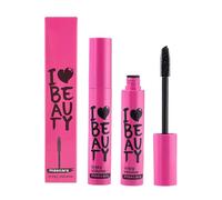Crazy Volume Waterproof Mascara with High-Density Brush - Long-Lasting Smudge-Resistant Lengthening & Curling Formula, Gentle for Sensitive Eyes, Washable Metal Wand Tubing Design