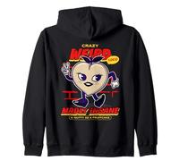 Crazy Weird Loco Madly Insane & Nutty As A Fruitcake Funny Zip Hoodie