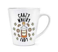 Crazy Whisky Lady Stars 12oz Latte Mug Cup