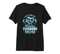 Crazy Winter Swim Mom Premium T-Shirt