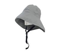 crazy4sailing Southwester Rain Hat Men & Women Storm - Waterproof Sailing Hat with Lining & Chin Strap - Classic Oilcloth Rain Hat for Sailing, Fishing & Outdoor - Windproof & Breathable, graphitegray