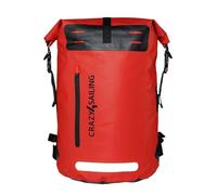 crazy4sailing Waterproof Backpack PVC 35L/55L - Marine Outdoor Backpack for Boat, Sailing, Camping & Cycling - Heavy Duty Duffel Bag, Waterproof PVC Backpack in 6 Colours, red, 55 Liter, Waterproof