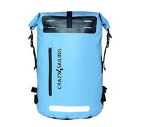 crazy4sailing Waterproof Backpack PVC 35L/55L - Marine Outdoor Backpack for Boat, Sailing, Camping & Cycling - Heavy Duty Duffel Bag, Waterproof PVC Backpack in 6 Colours, blue, 55 Liter, Waterproof