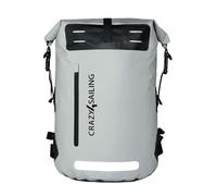 crazy4sailing Waterproof Backpack PVC 35L/55L - Marine Outdoor Backpack for Boat, Sailing, Camping & Cycling - Heavy Duty Duffel Bag, Waterproof PVC Backpack in 6 Colours, gray, 35 Liter, Waterproof