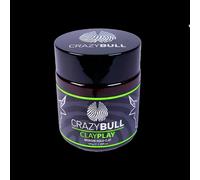 Crazy Bull Clay Play Hair Styler - Medium Hold Hair Clay with Low Shine, Semi-Matte Finish - Vegan, Water-Based Product with Bentonite Clay for Volumising, Defining, & Texturising - Sweet Apple Scent