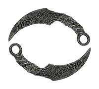 CrazyCatCos Mazikeens Daggers Knife Props from Lucifer Netflix series Cosplay props 22cm - Grey - One Size