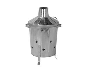 CrazyGadget® 15L 15 Litre Galvanised Metal Incinerator Mini Garden Fire Bin BBQ for Burning Wood, Leaves, Paper & Cooking