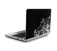 CrazyGadget® Universal Self Adhesive Embossed Laptop Skins Covers Stickers Decals Universal Sizes Cut to Size Fits 10.2" 11.6" 13.3" & 15.6" laptops - LT130A - Embossed Corner Grunge