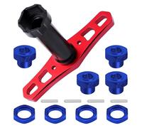 CrazyHobby 17mm Hex Wheel Nuts Adapter & Hex Wrench RC Tool Set - for Traxxas X-Maxx, E-Revo, E-Maxx, Summit 1/8 RC Monster Trucks Buggy