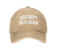 CRAZYJESUS Grumpy Old Man Hat Women Dad Hats Trendy Cap, Natural, One size