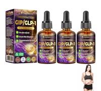 CrazyLeaf GIP/GLP-1Dual-Action Health Boost Drops, Advanced GLP-1 Drop, CrazyLeaf GIP Drops, Plant Extract Concentrate 30ml (3 Bottle)