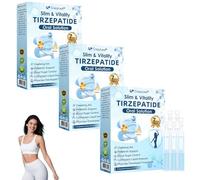 CrazyLeafe Slim & Vitality Tirzepatide Oral Solution,Professional Tirzepatide Drops, Natural CrazyLeafe Slim & Vitality Oral Solution,Peptide Complex Serum for Men & Women (3 Box)
