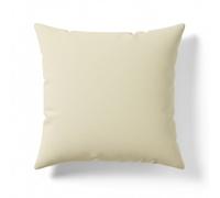 crazypriceuk Polycotton Euro Sham Cushion Cover - Soft Plain Large Pillowcase for Sofa, Bed & Stylish Home Decor (Cream - 26x26 Inch)