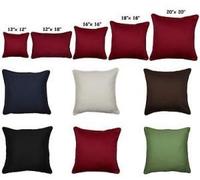 crazypriceuk Polycotton Euro Sham Cushion Cover - Soft Plain Large Pillowcase for Sofa, Bed & Stylish Home Decor (Navy Blue - 30x30 Inch)