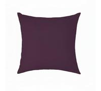 crazypriceuk Polycotton Euro Sham Cushion Cover - Soft Plain Large Pillowcase for Sofa, Bed & Stylish Home Decor (Purple - 26x26 Inch)
