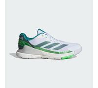 adidas Men's Crazyquick Lightstrike Padel Shoes, Cloud White/Aurora Ivy/Lime Burst, 5.5 UK