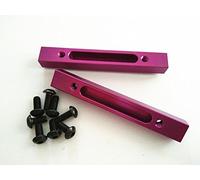 CrazyRacer Aluminum Front or Rear Chassis Joint Bar Purple 86386 102272-2PCS SET For H-P-I SAVAGE 5.9 K4.6 FLUX