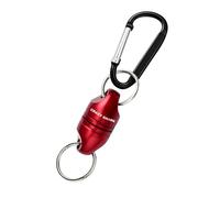 CrazyShark Magnetic Net Release Aluminum Shell for Fly Fishing Red