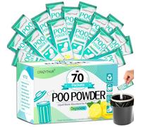 CRAZYTHUR Portable Toilet Gel, 70 Packets Camp Toilet Poo Gel, Lemon Scent, Eco for Outdoor Hiking and Camping